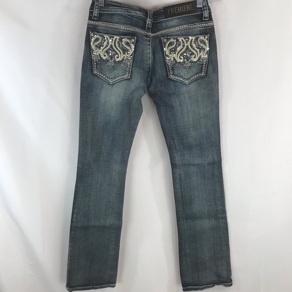 COPY - Premiere Sz 5/6 R Slim Boot Embellished Je…
